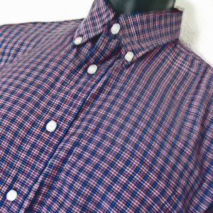 Peter England Red&Blue Plaid Shirt  42CMS